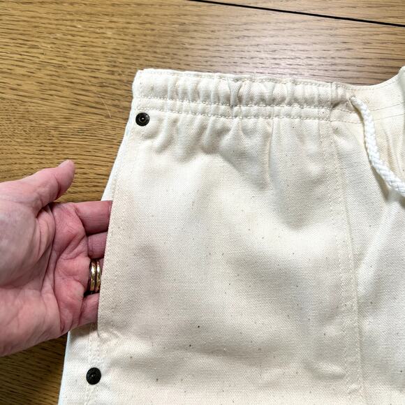 DICKIES Ivory Canvas Drawstring Shorts Womens 32 Skater Surfer Summer - Picture 4 of 6